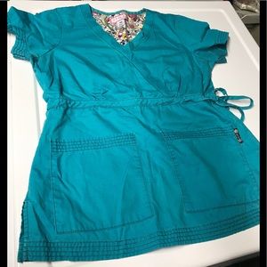 Koi Katelynn Scrub Top “Turquoise”
